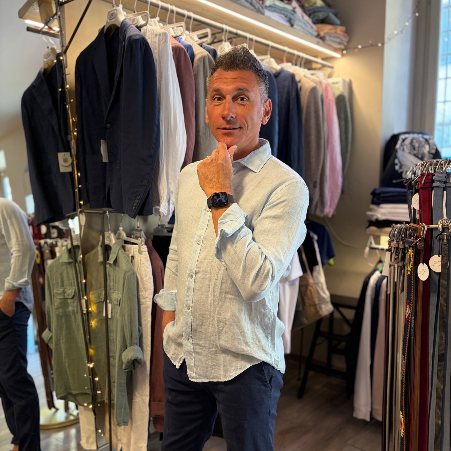 MOU - camicia lino sartoriale