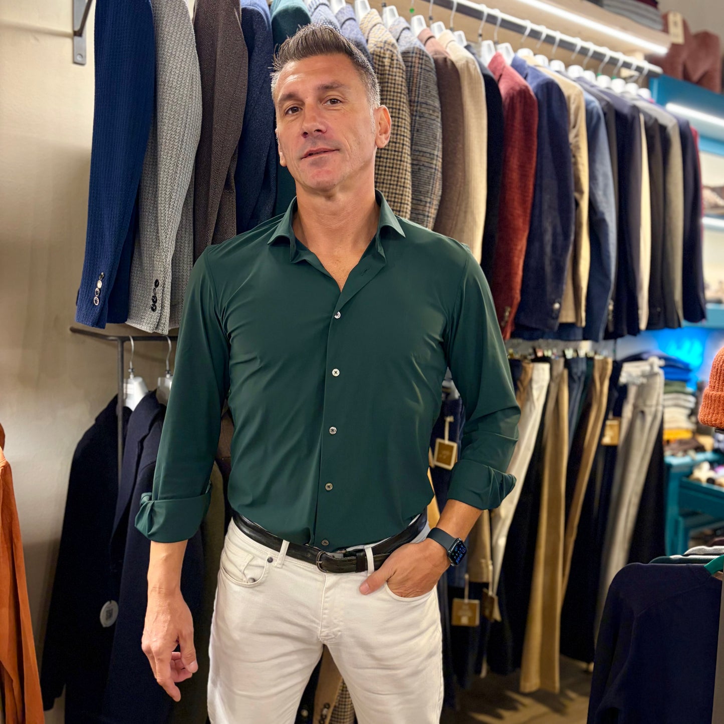 TOP PLAYER – camicia eco anti-stiro