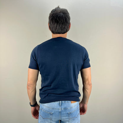 ISACK - t-shirt in maglia sartoriale