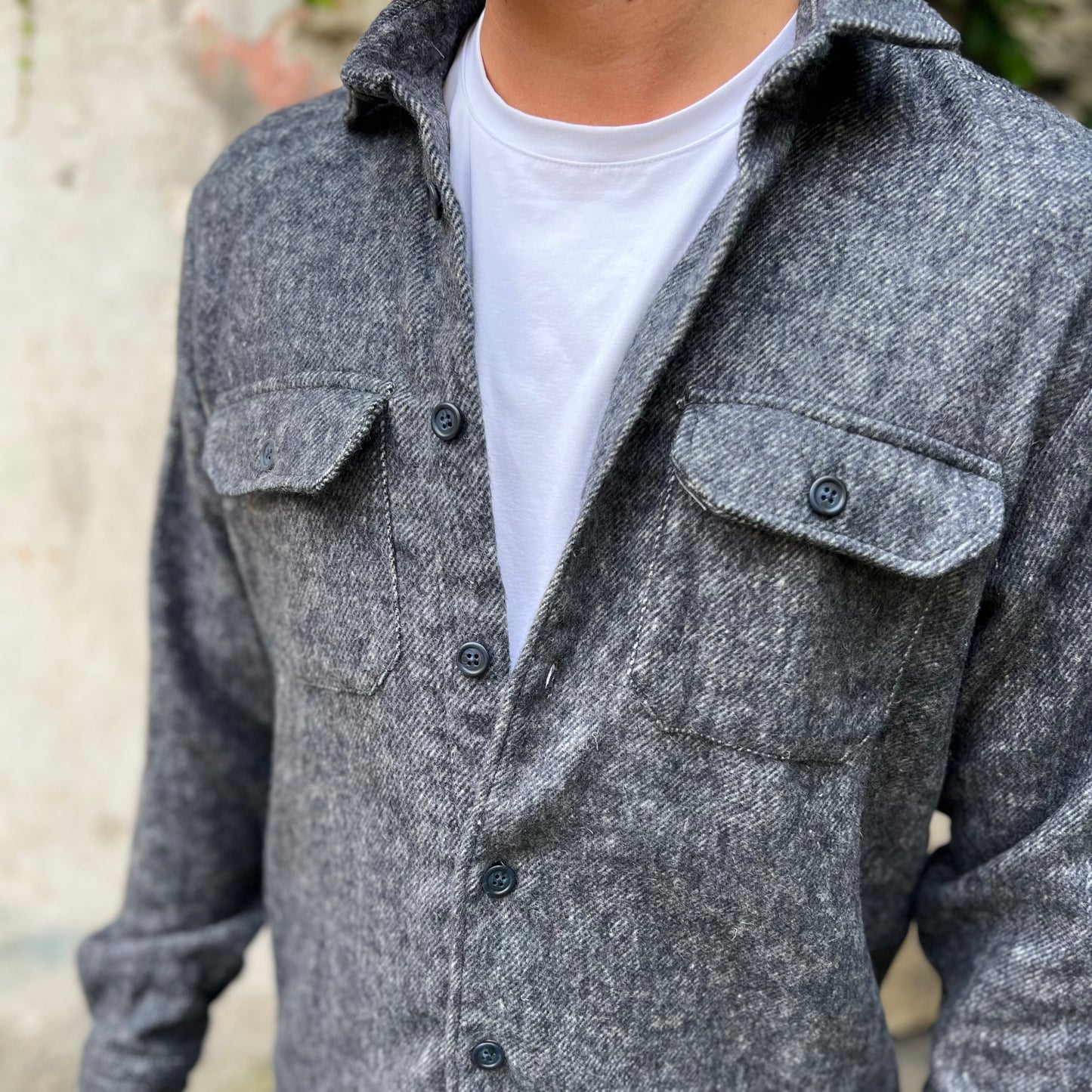 CAMPBELL - camicia oversize lana