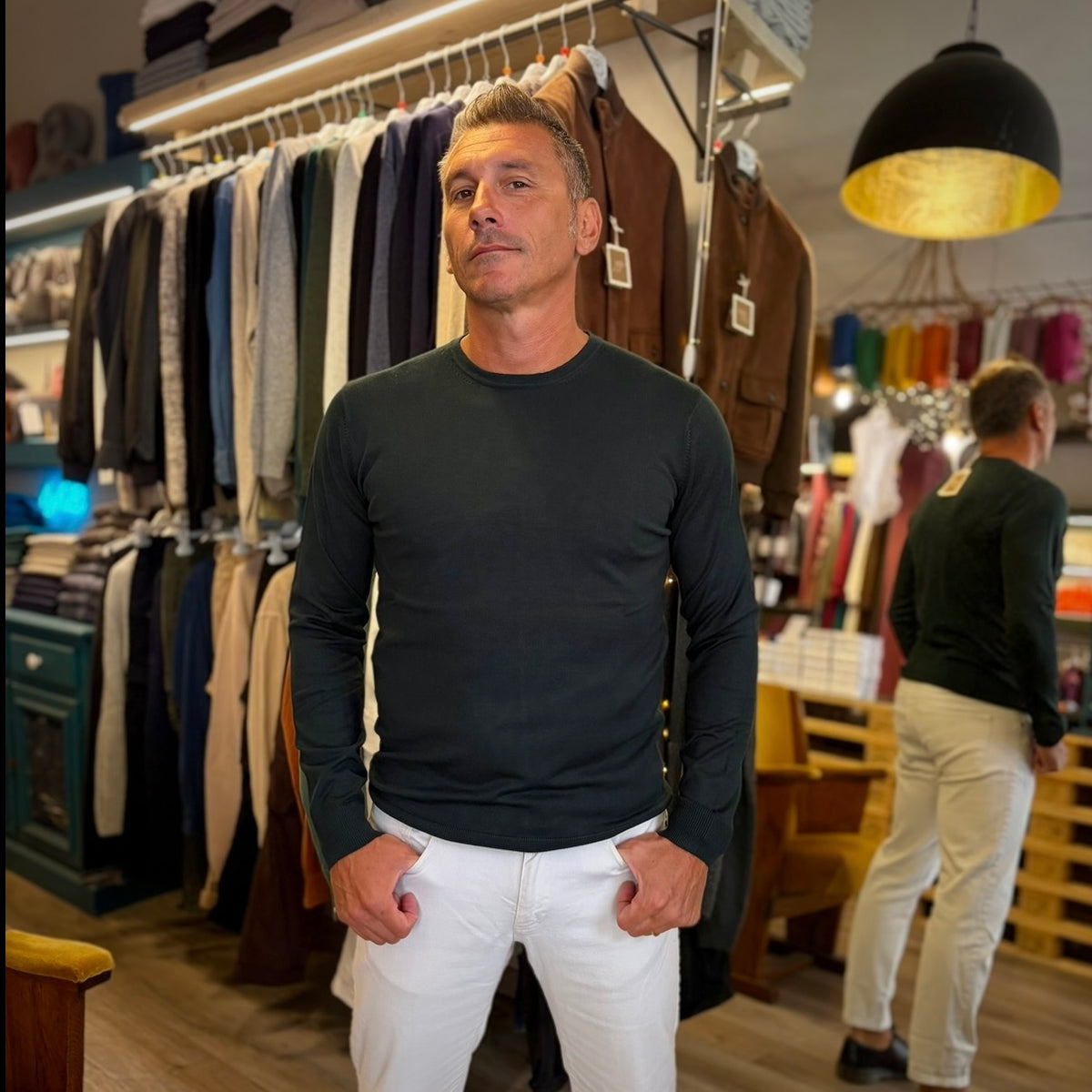 DUCA – maglioncino paricollo sartoriale