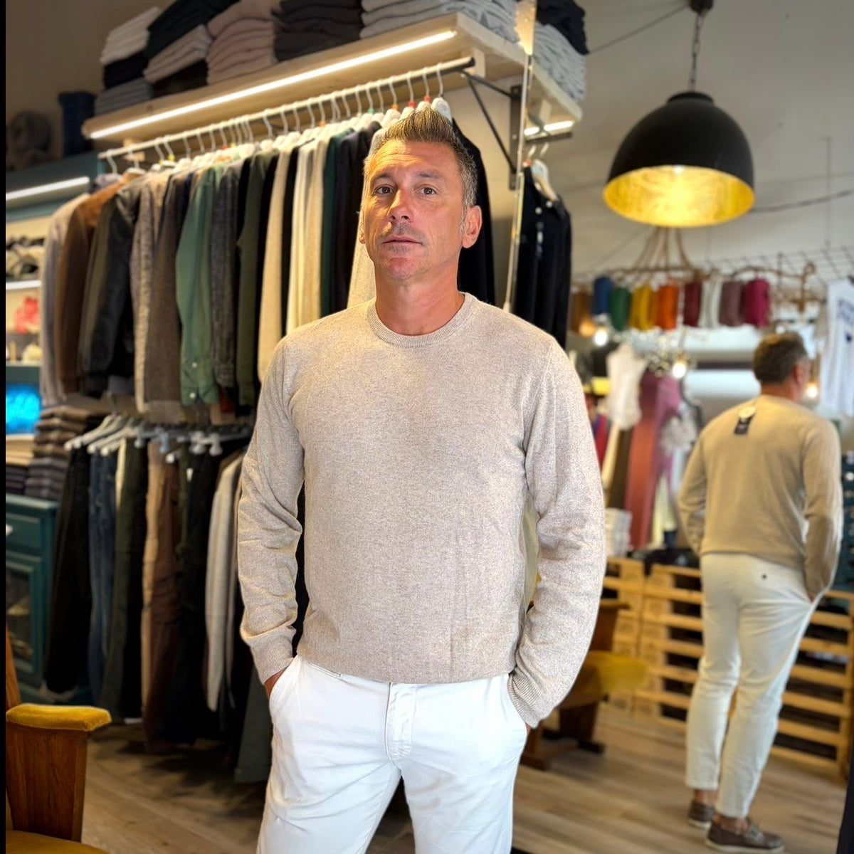 MANCINI  – maglione cashmere sartoriale