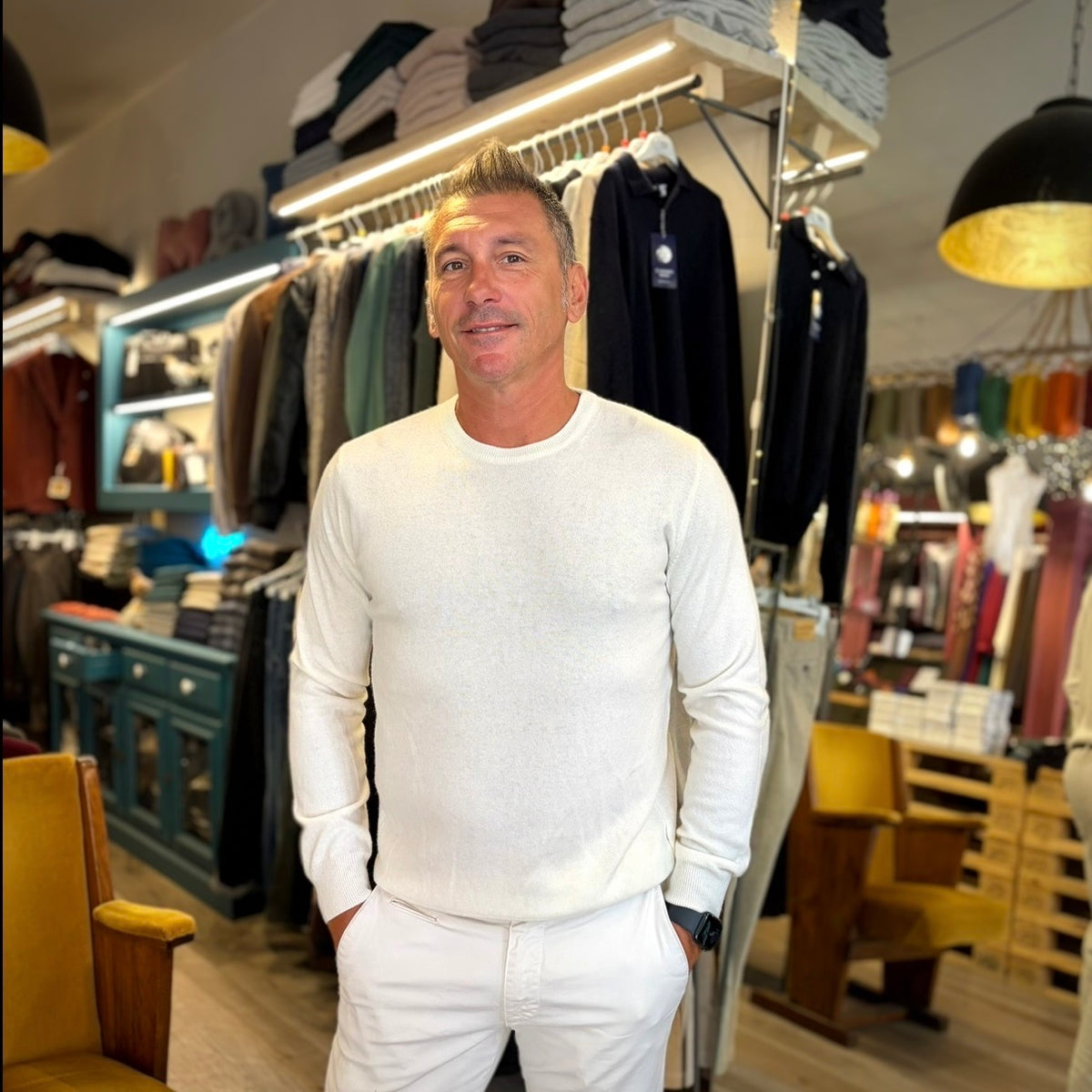 MANCINI  – maglione cashmere sartoriale