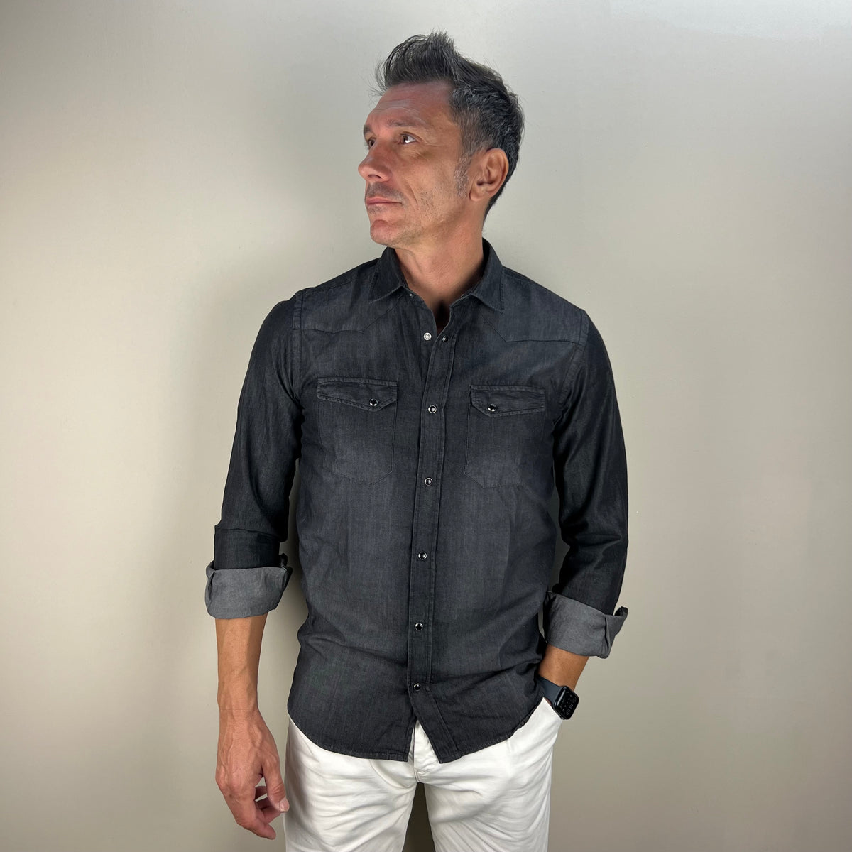 ICON MAN 2 – camicia jeans sartoriale