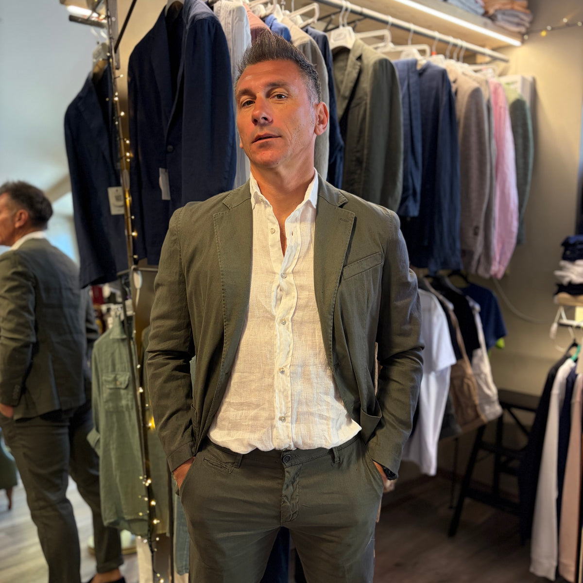 MIKE - giacca misto lino sartoriale