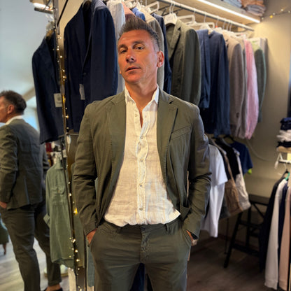 MIKE - giacca misto lino sartoriale