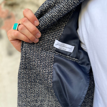 ZOLA - giacca lana grigia sartoriale