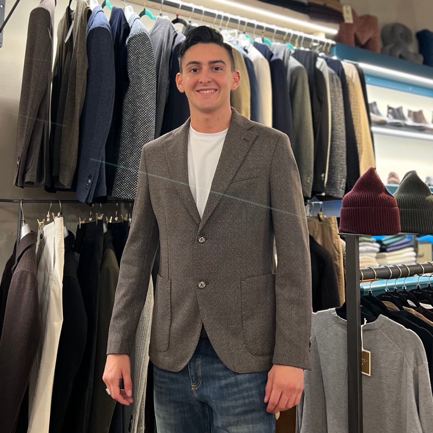 BETTEGA – giacca spigata sartoriale