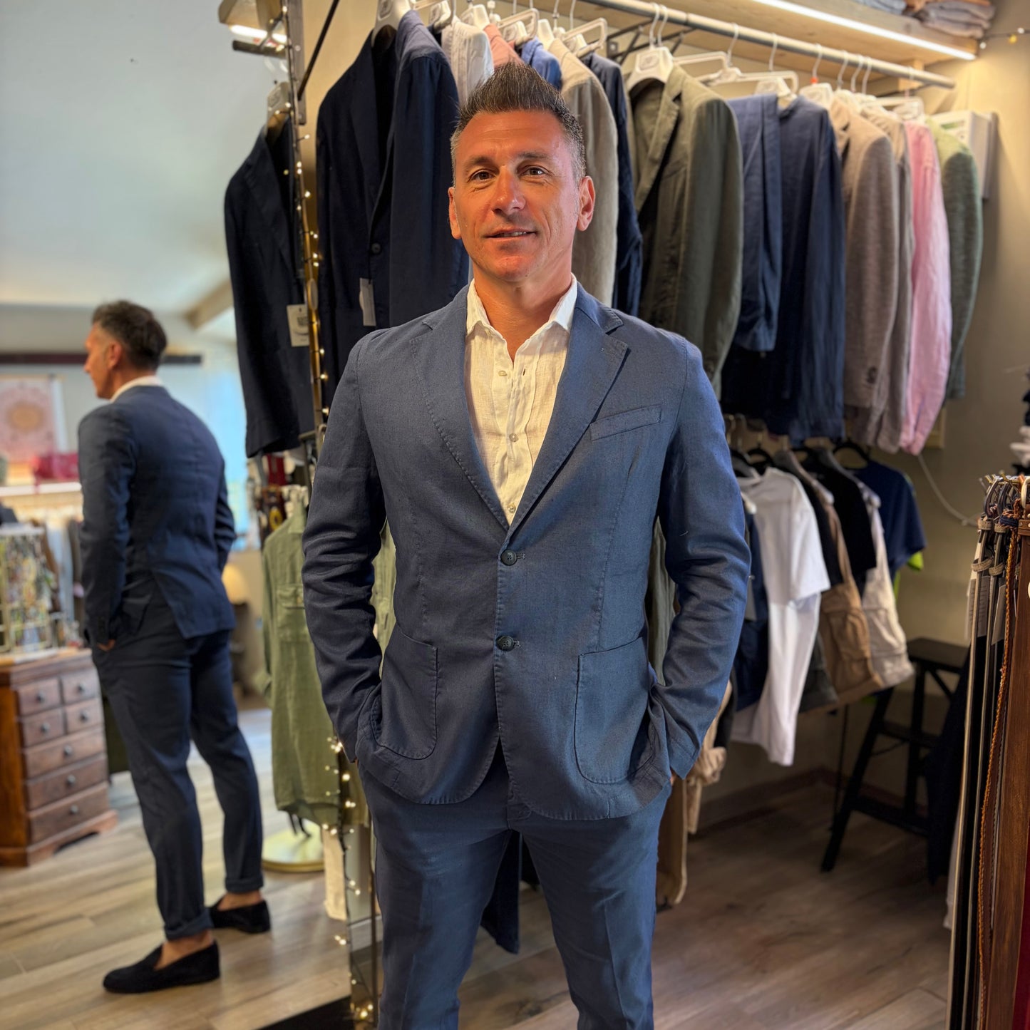 MIKE - giacca misto lino sartoriale
