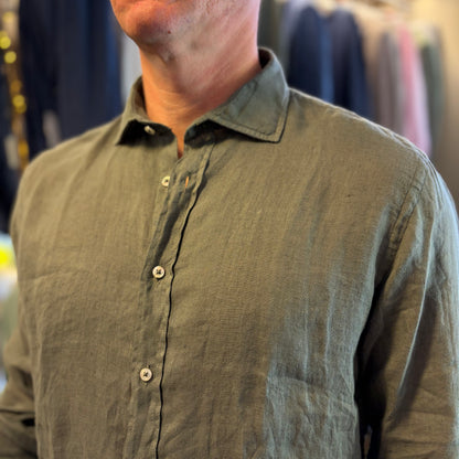 MOU - camicia lino sartoriale