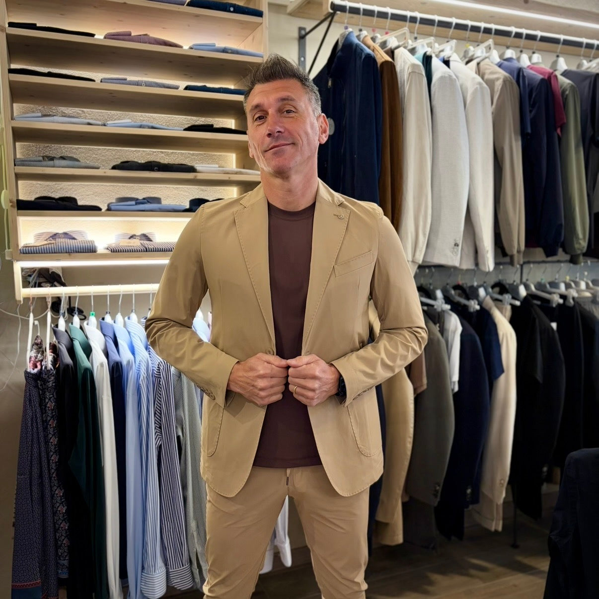 TOP PLAYER JACKET - giacca sartoriale no stiro leggera