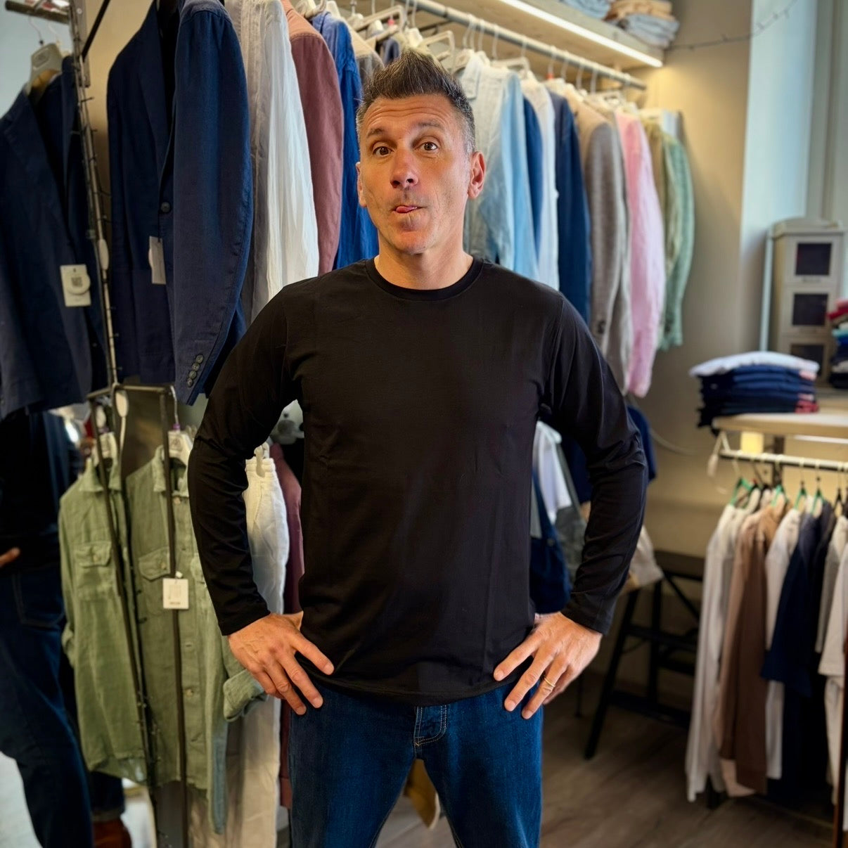ATOMICA LONG - t-shirt manica lunga sartoriale