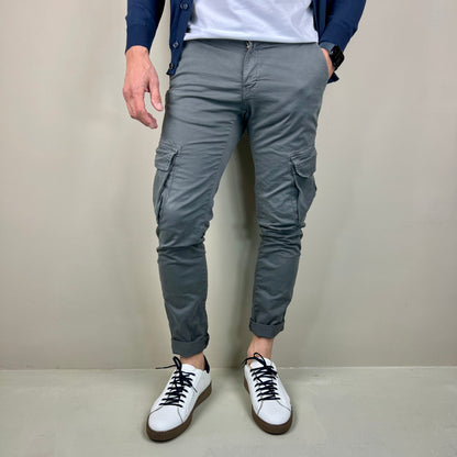 TRAPATTONI – pantalone cargo sartoriale leggero