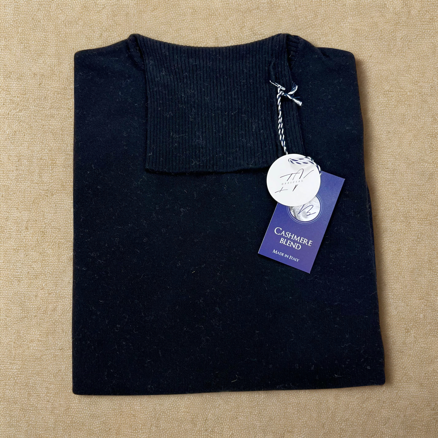 MANCINI ALTO  – maglione collo alto cashmere sartoriale