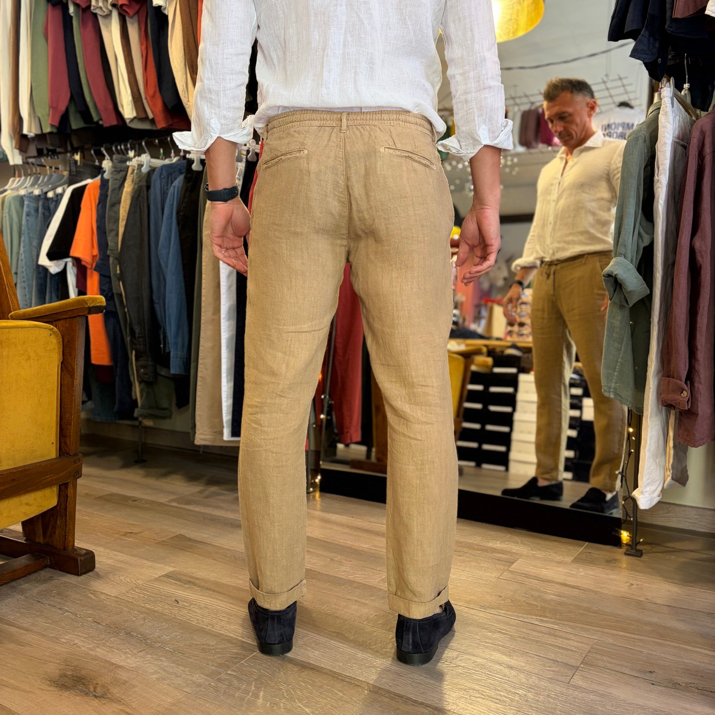 DINHO - pantalaccio lino sartoriale