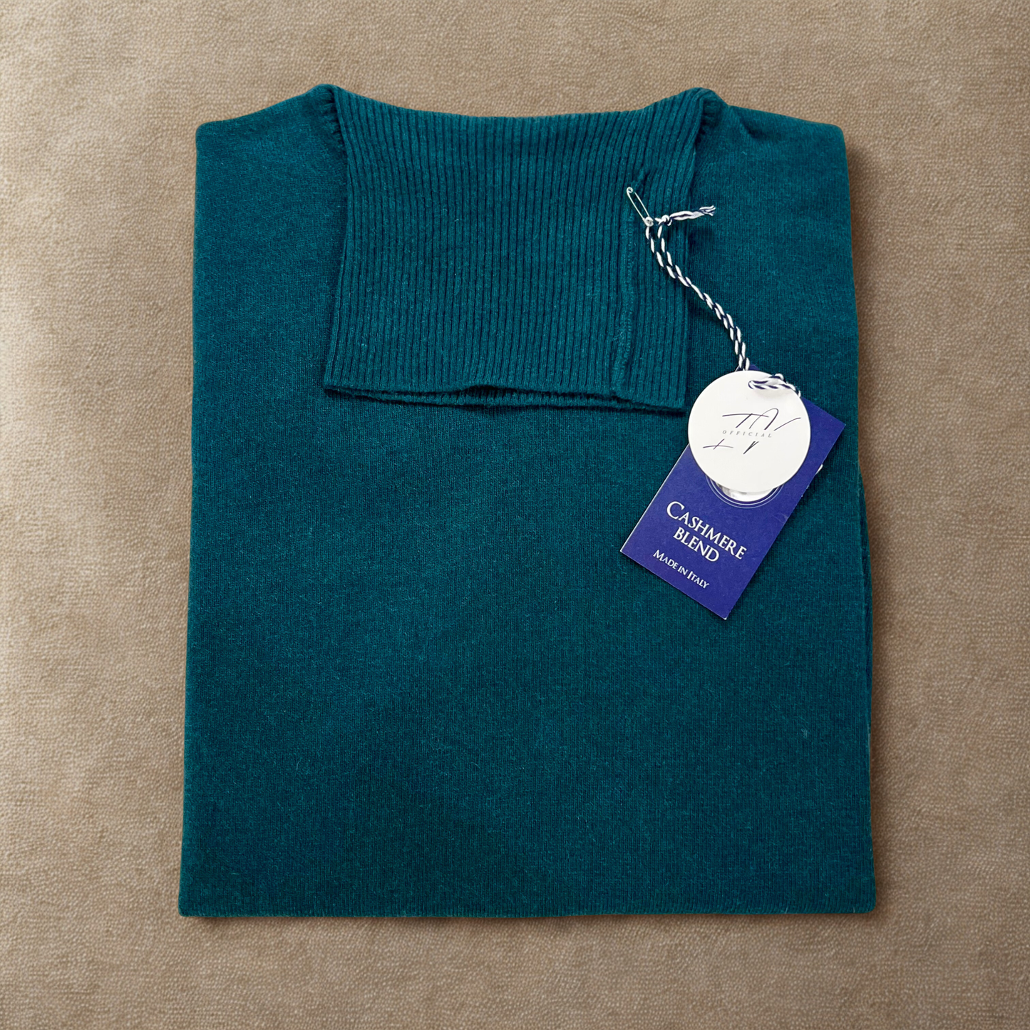 MANCINI ALTO  – maglione collo alto cashmere sartoriale