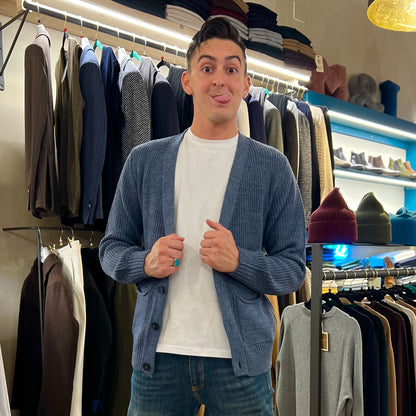 RICHARD – cardigan in maglia sartoriale