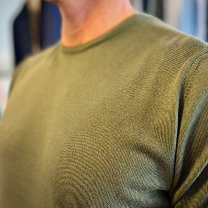 ISACK - t-shirt in maglia sartoriale