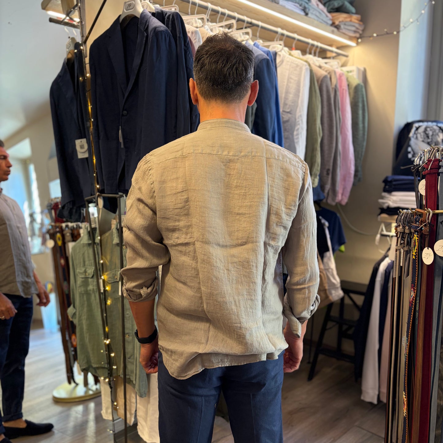 MOU KOREANA - camicia lino sartoriale koreana
