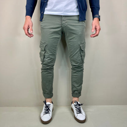 TRAPATTONI – pantalone cargo sartoriale leggero