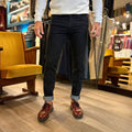 LUKE - jeans nero sartoriale