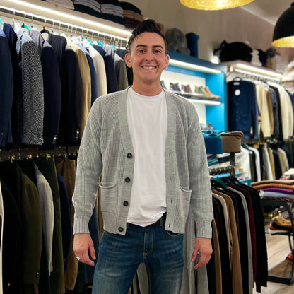 RICHARD – cardigan in maglia sartoriale