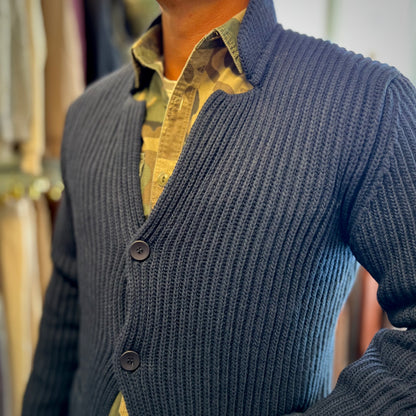 PLATINI – giacca in maglia sartoriale