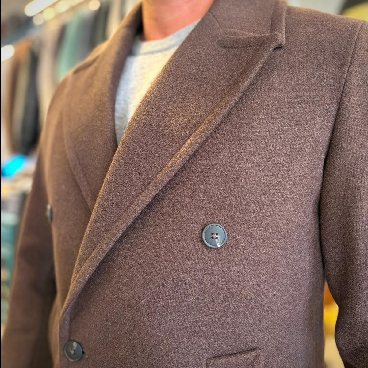 DUSTIN – cappotto corto doppiopetto sartoriale