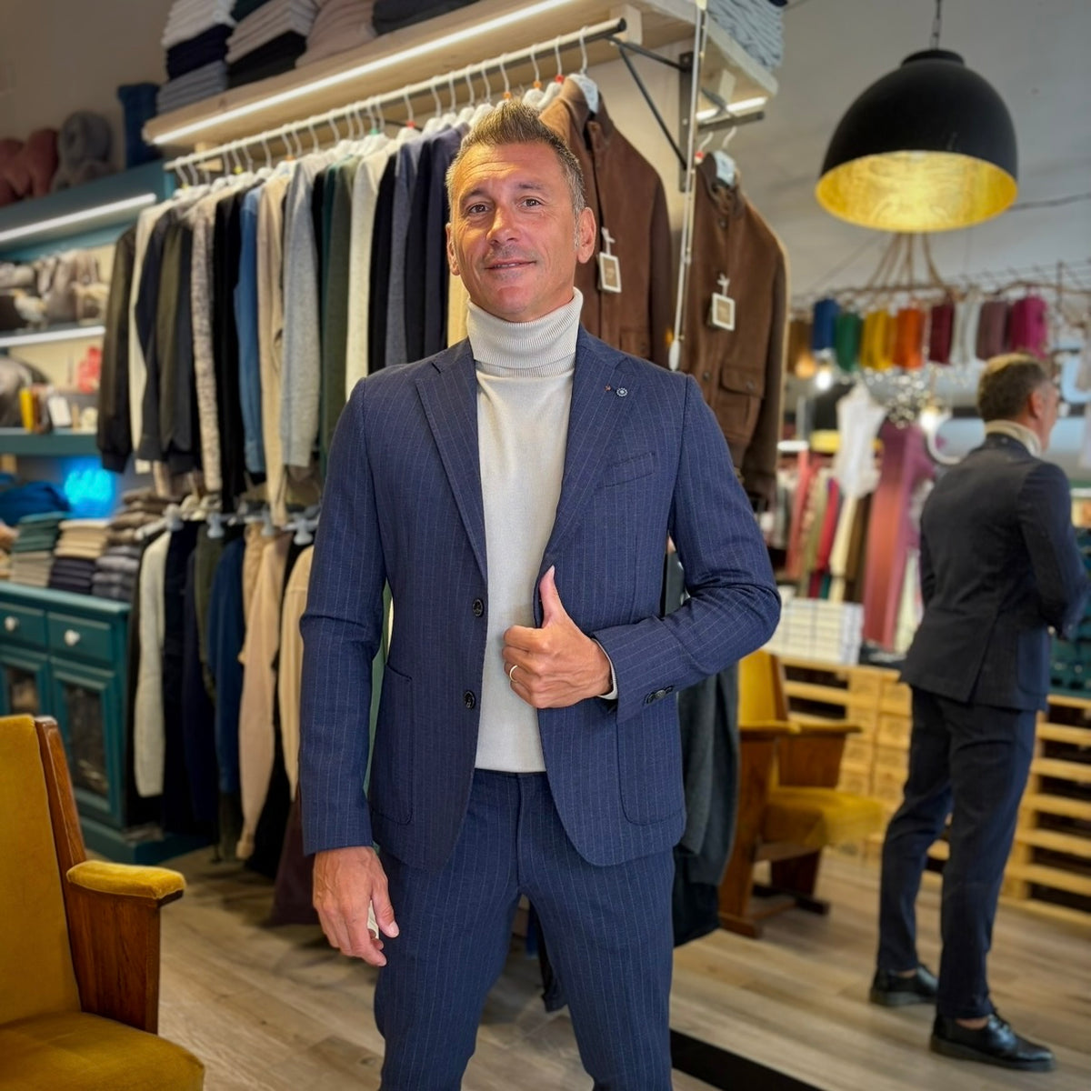 JENNA – giacca gessata sartoriale
