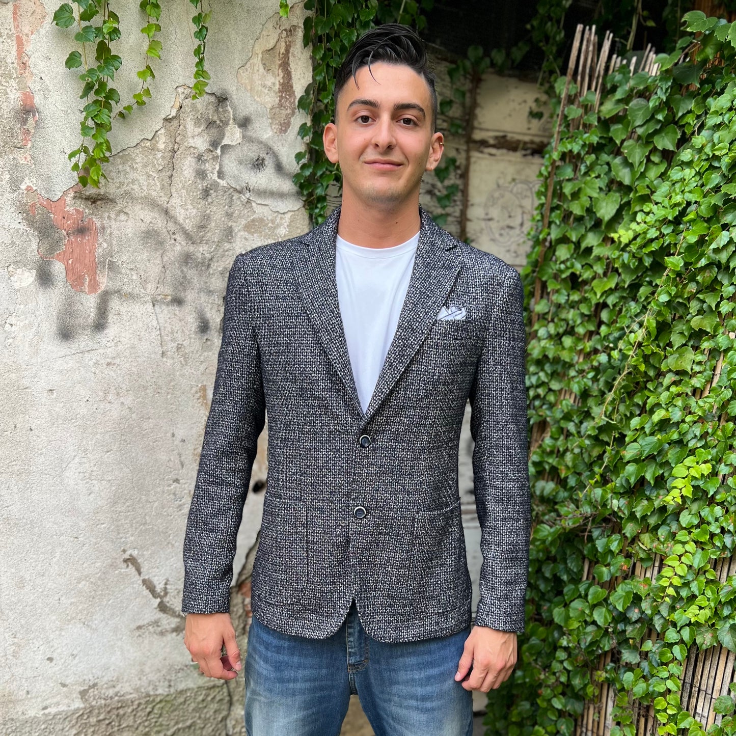 ZOLA - giacca lana grigia sartoriale