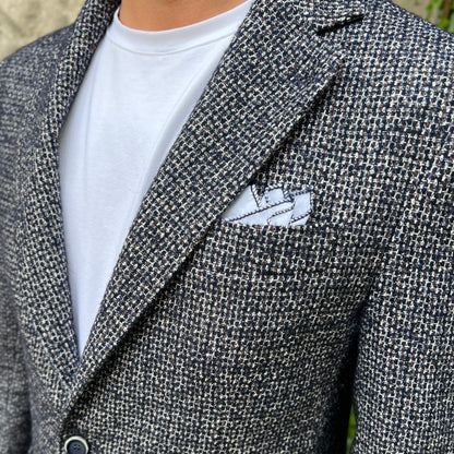 ZOLA - giacca lana grigia sartoriale