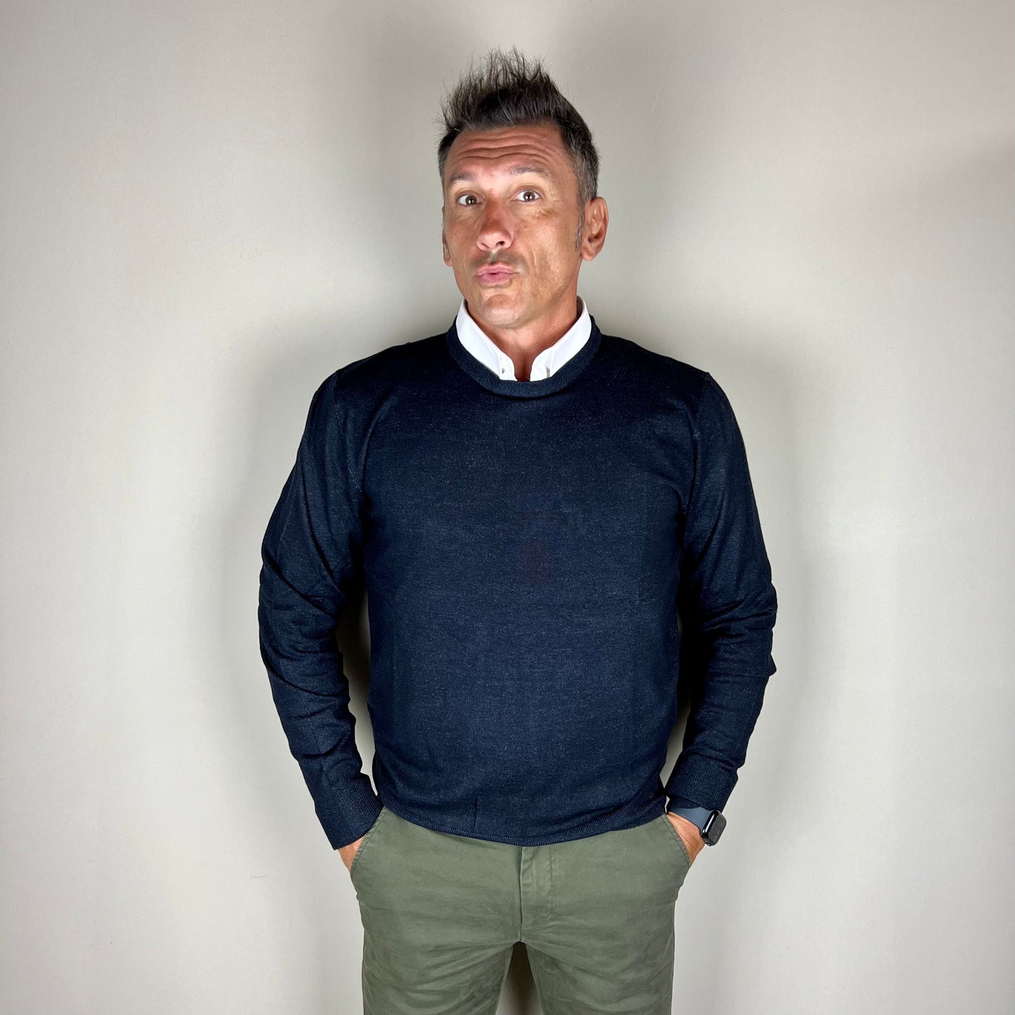 DUCA – maglioncino paricollo sartoriale