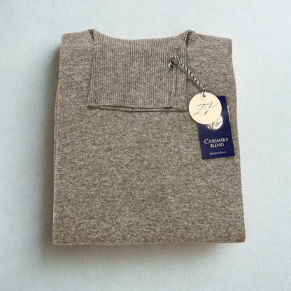 MANCINI ALTO  – maglione collo alto cashmere sartoriale