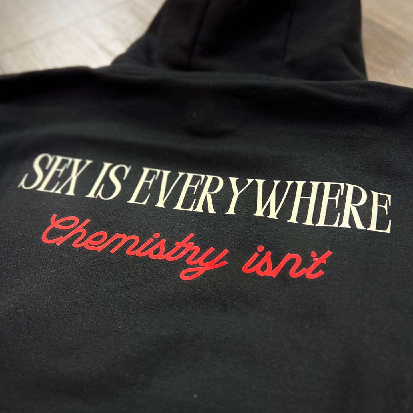 CHEMISTRY - felpa cappuccio nera