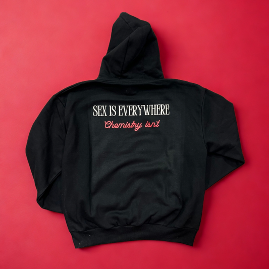 CHEMISTRY - felpa cappuccio nera