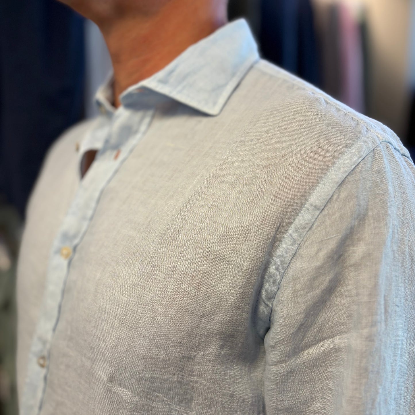 MOU - camicia lino sartoriale