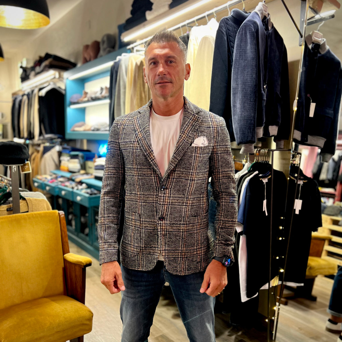 FACCHETTI – giacca tartan sartoriale