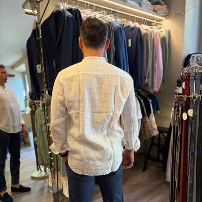 MOU KOREANA - camicia lino sartoriale koreana