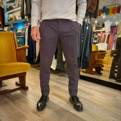 JENNA – pantalone gessato sartoriale