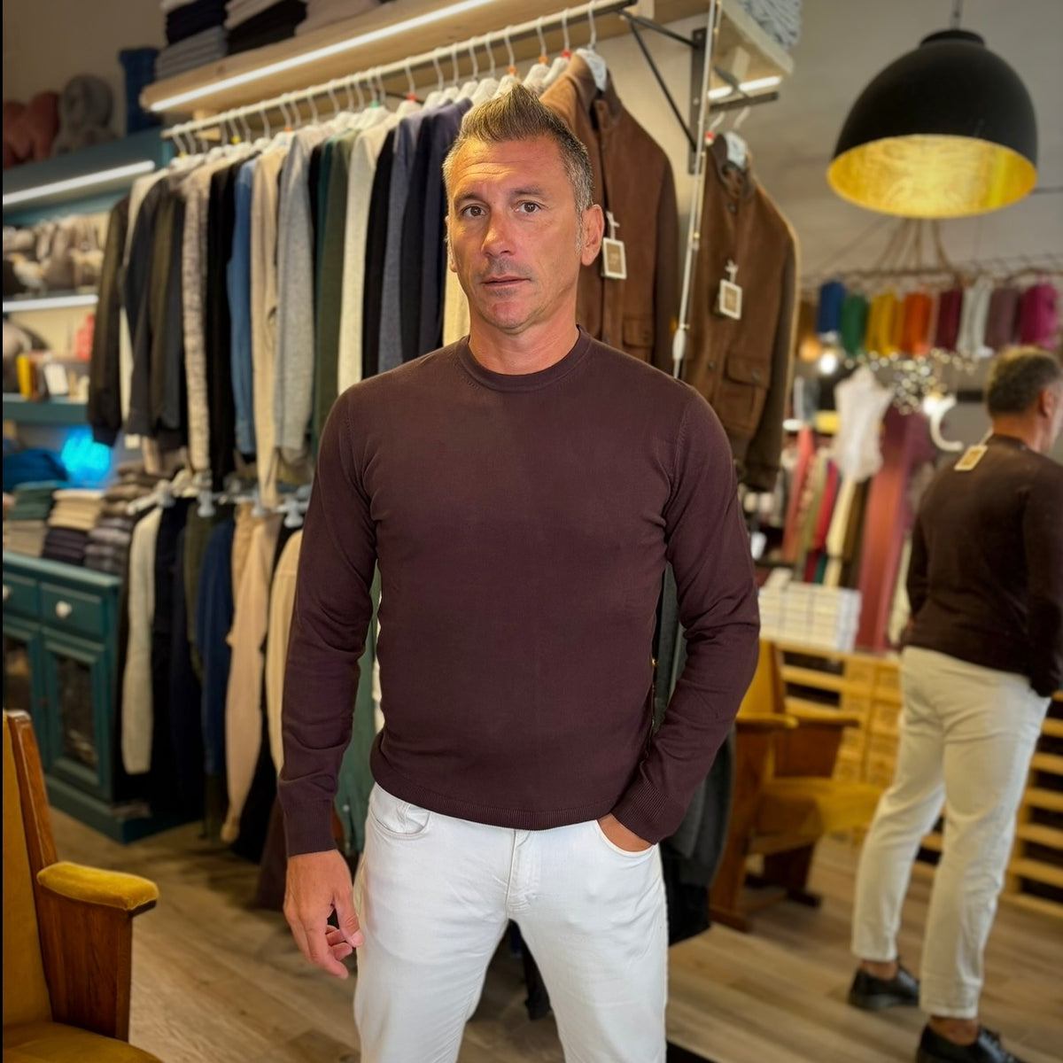 DUCA – maglioncino paricollo sartoriale