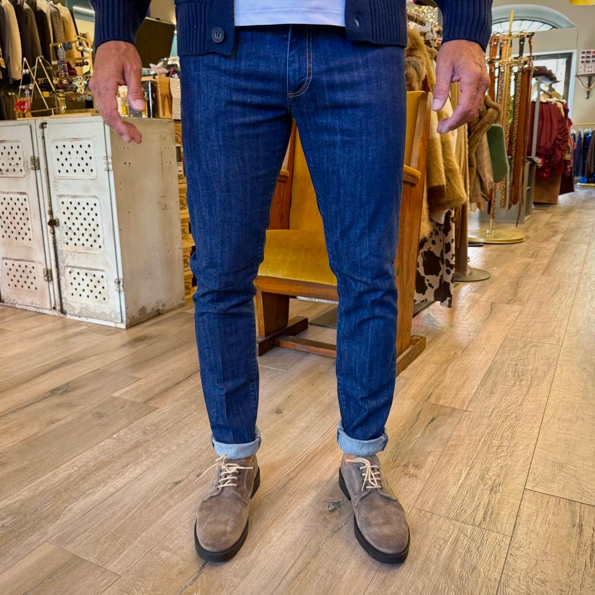 NEDVED 2 - jeans scuro slim classico sartoriale