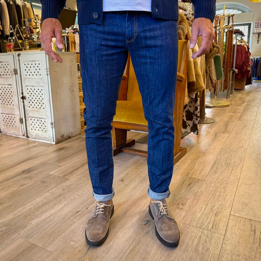 NEDVED 2 - jeans scuro slim classico sartoriale