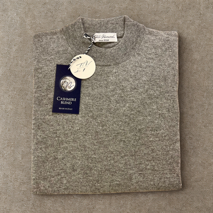 MANCINI MEZZO COLLO  – maglione cashmere sartoriale