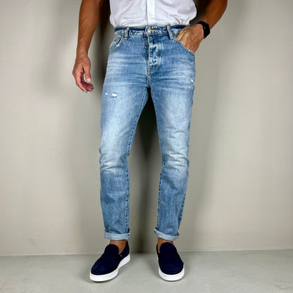 KIDDY - jeans strappi