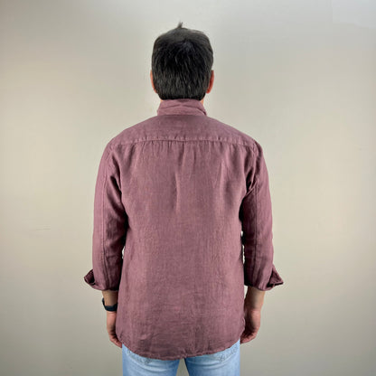 PANAREA – camicia lino sahariana sartoriale