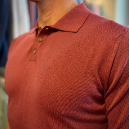 NICK - polo in maglia sartoriale bottoni