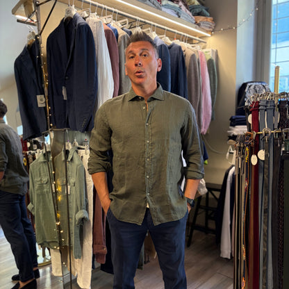 MOU - camicia lino sartoriale