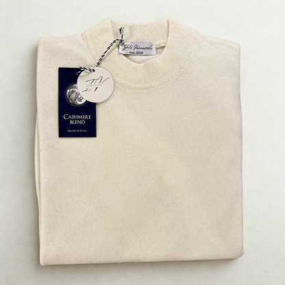 MANCINI MEZZO COLLO  – maglione cashmere sartoriale