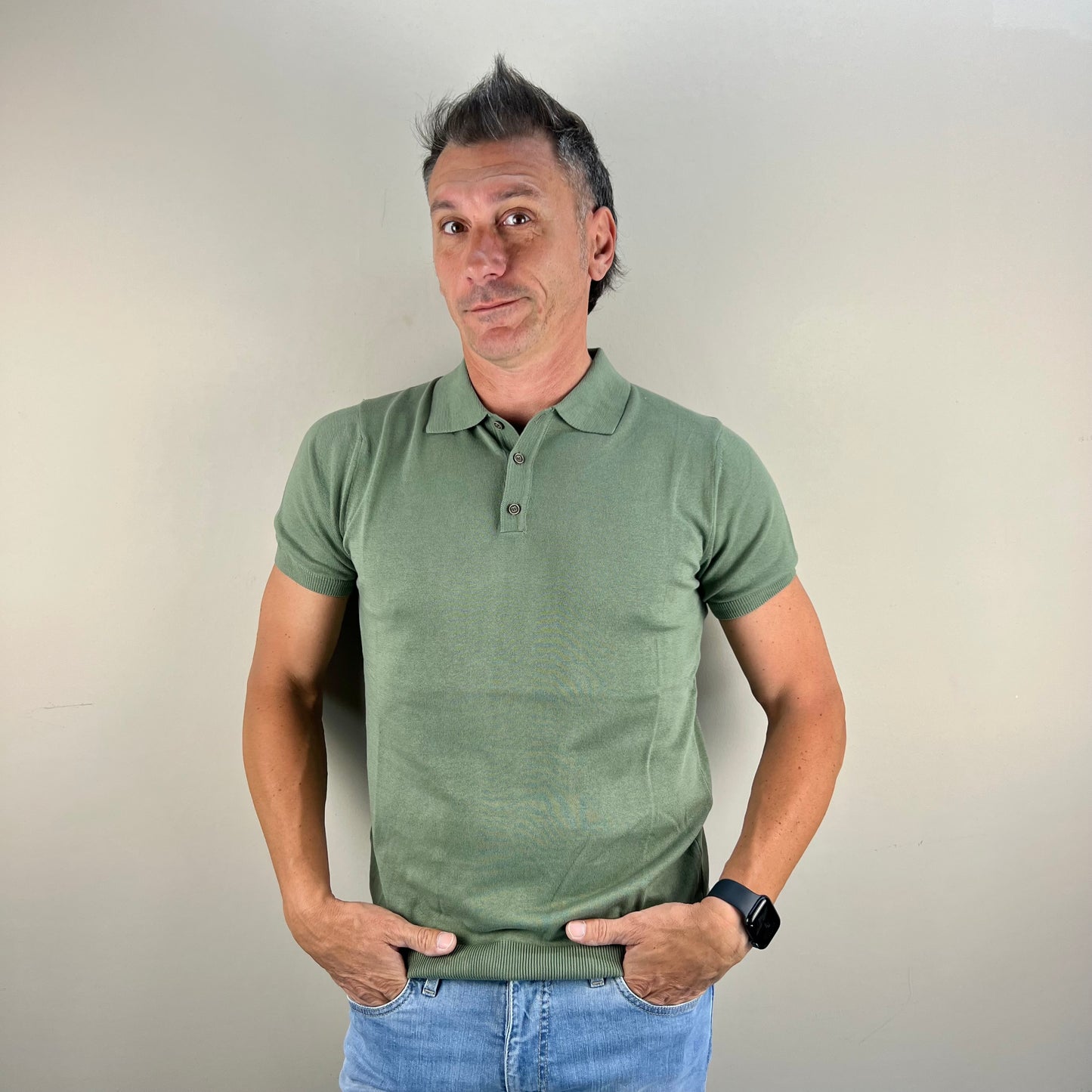 NICK - polo in maglia sartoriale
