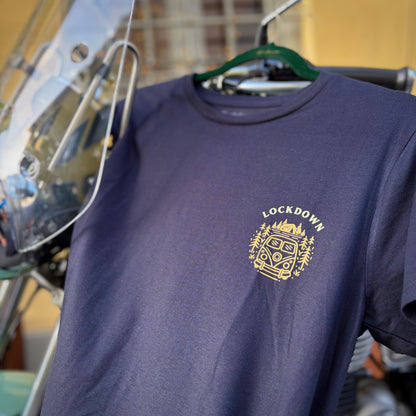 ADVENTURE - t-shirt blu con stampa
